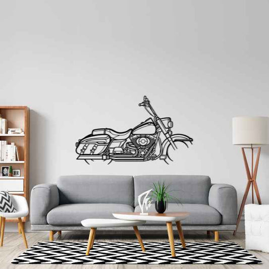 Road King Classic Metal Wall Art Bike Silhouettes | Wall Decor | Gift For Men - Pixelgears