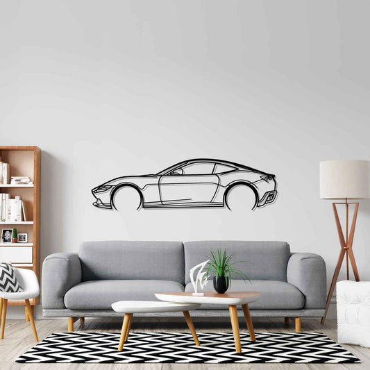 Ferrari Roma 2021 Metal Wall Art Car Silhouette | Personalized Car Gift For Men - PixelGears