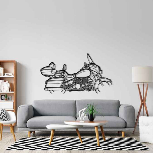 Royal Star 2007 Metal Wall Art Bike Silhouettes | Wall Decor | Gift For Men - Pixelgears