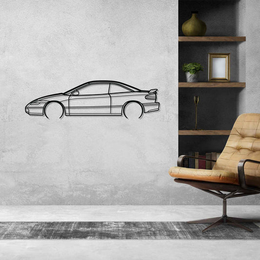 Saturn SC2 1995 Metal Wall Art Car Silhouette | Personalized Car Gift For Men - PixelGears
