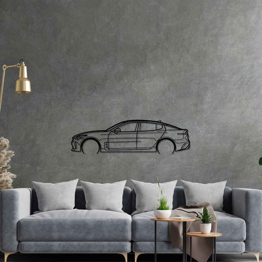 Stinger GTS 2019 Metal Wall Art Car Silhouette | Personalized Car Gift For Men - PixelGears