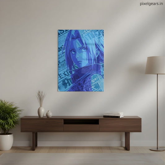 Sakura The Inner Strength Metal Poster | Aesthetic Pop Art Wall Decor & Painting