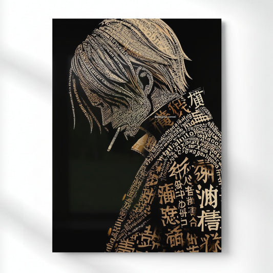 Sanji The Written Chef Metal Poster | Aesthetic Pop Art Wall Decor & Painting
