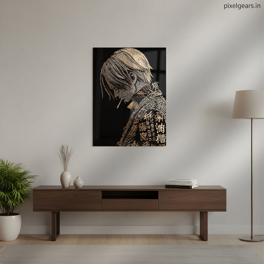 Sanji The Written Chef Metal Poster | Aesthetic Pop Art Wall Decor & Painting