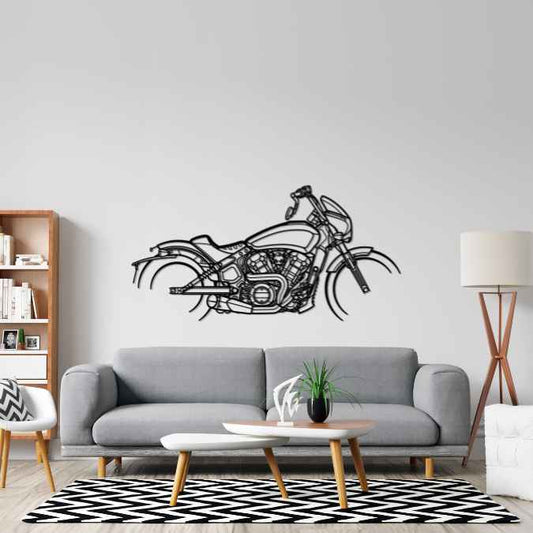 Scout Rogue 2022 Silhouette Metal Wall Art Bike Silhouettes | Wall Decor | Gift For Men - Pixelgears