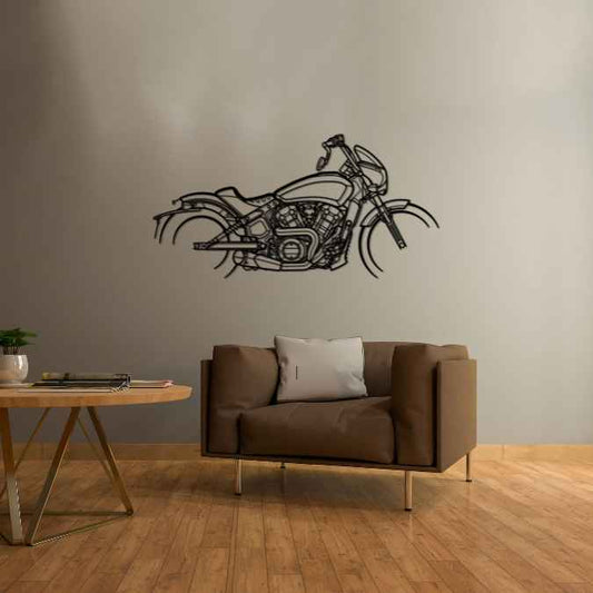 Scout Rogue 2022 Silhouette Metal Wall Art Bike Silhouettes | Wall Decor | Gift For Men - Pixelgears