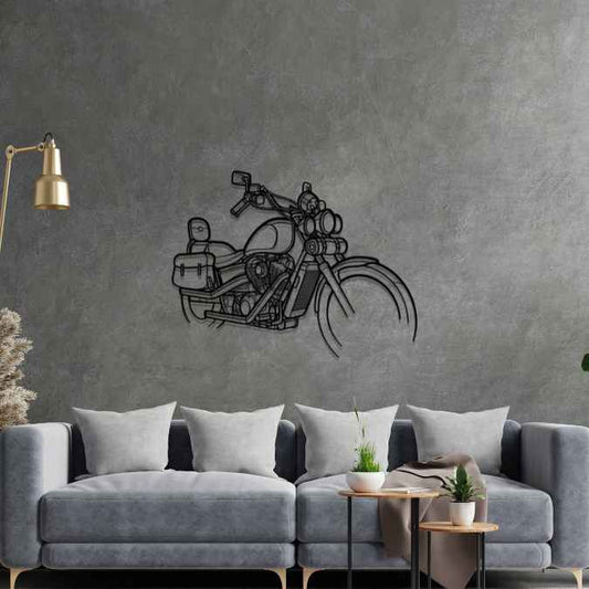 Shadow VT 1100 1994 Angle Metal Wall Art Bike Silhouettes | Wall Decor | Gift For Men - Pixelgears
