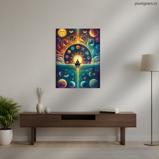 Signs of Universe Metal Poster | Aesthetic Pop Art Wall Decor & Painting