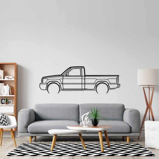 Silverado 2005 Metal Wall Art Car Silhouette | Personalized Car Gift For Men - PixelGears