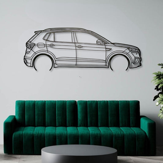 Skoda Kushaq Metal Wall Art Car Silhouette | Personalized Car Gift For Men - PixelGears