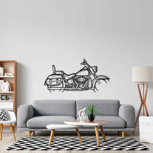Softail 2004 Metal Wall Art Bike Silhouettes | Wall Decor | Gift For Men - Pixelgears