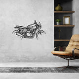 Speed Twin Metal Wall Art Bike Silhouettes | Wall Decor | Gift For Men - Pixelgears