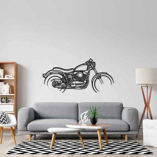 Sportster 1969 Metal Wall Art Bike Silhouettes | Wall Decor | Gift For Men - Pixelgears