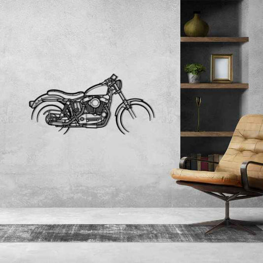 Sportster 1969 Metal Wall Art Bike Silhouettes | Wall Decor | Gift For Men - Pixelgears
