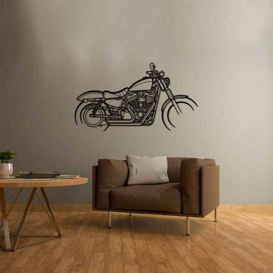Sportster Iron 883 2017 Metal Wall Art Bike Silhouettes | Wall Decor | Gift For Men - Pixelgears