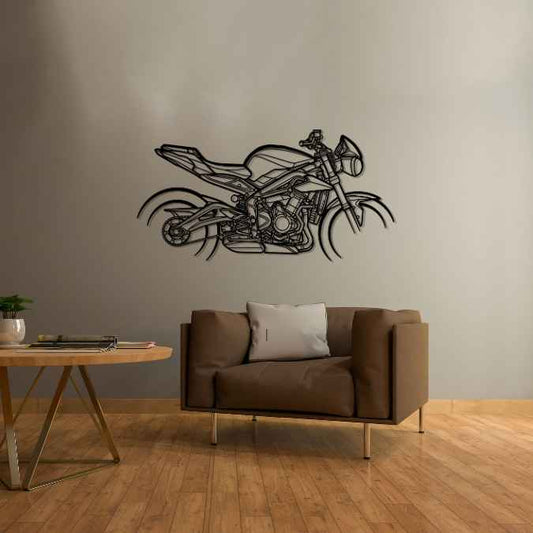 Street Triple 2019 Metal Wall Art Bike Silhouettes | Wall Decor | Gift For Men - Pixelgears