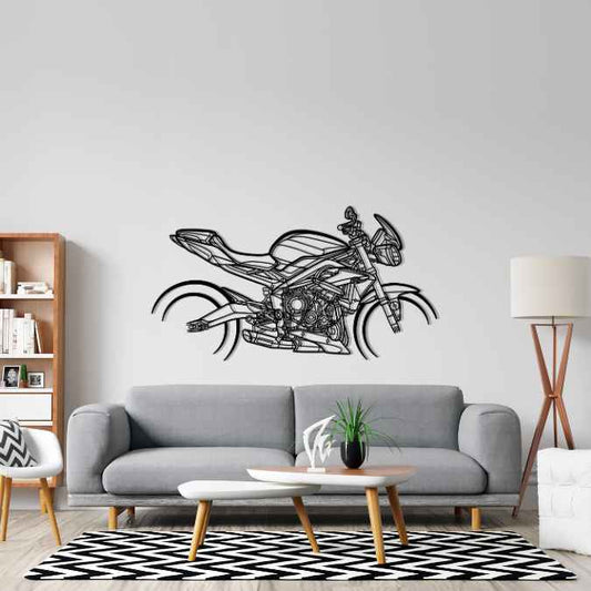 Street Triple 675R 2014 Silhouette Metal Wall Art Bike Silhouettes | Wall Decor | Gift For Men - Pixelgears