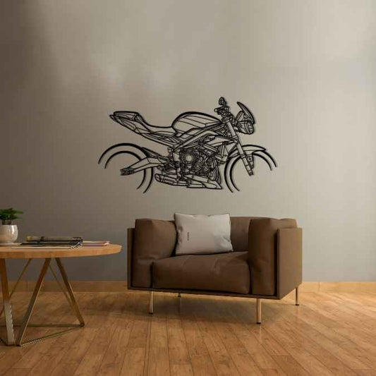 Street Triple 675R 2014 Silhouette Metal Wall Art Bike Silhouettes | Wall Decor | Gift For Men - Pixelgears