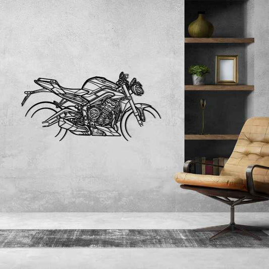 Street Triple RS 2023 Silhouette Bike Silhouettes | Wall Decor | Gift For Men - Pixelgears