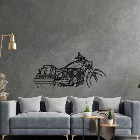 Super Chief Limited 2021 Metal Wall Art Bike Silhouettes | Wall Decor | Gift For Men - Pixelgears