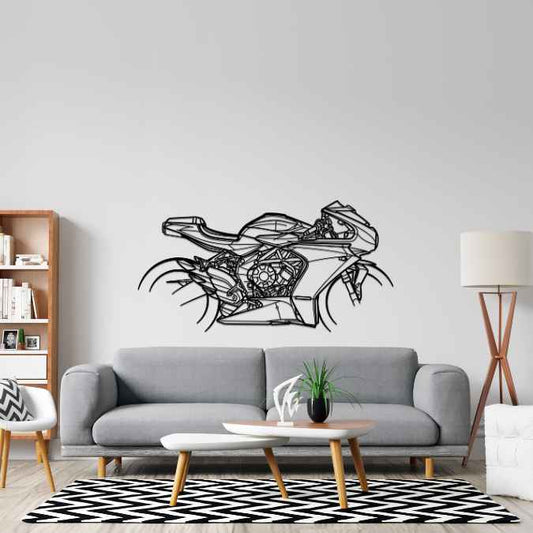 Superveloce 2022 Metal Wall Art Bike Silhouettes | Wall Decor | Gift For Men - Pixelgears
