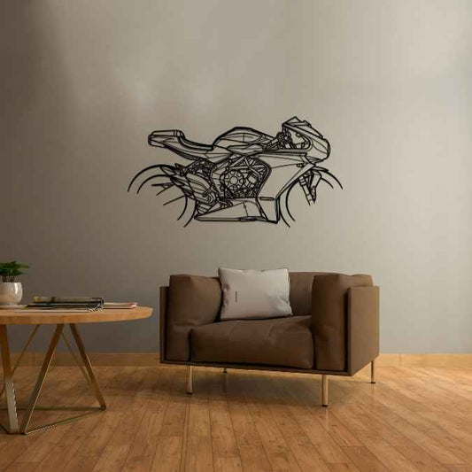 Superveloce 2022 Metal Wall Art Bike Silhouettes | Wall Decor | Gift For Men - Pixelgears