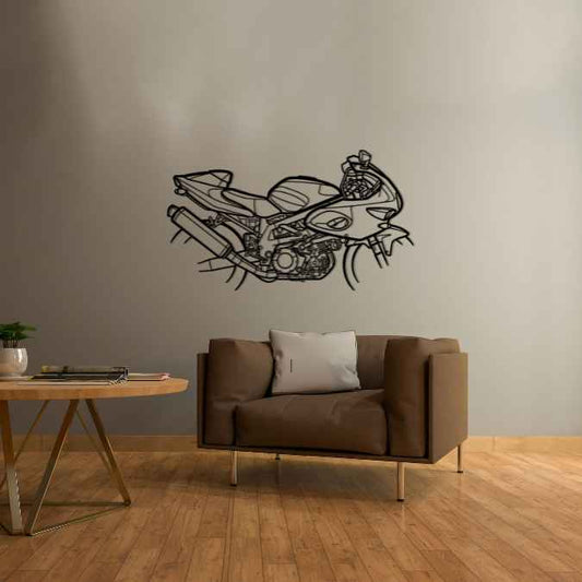 TL 1000 Supersport 1997 Metal Wall Art Bike Silhouettes | Wall Decor | Gift For Men - Pixelgears