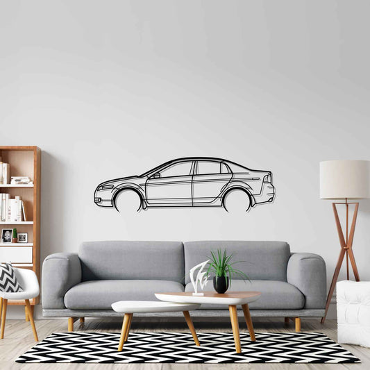 Acura TL 2007 Metal Wall Art Car Silhouette | Personalized Car Gift For Men - PixelGears