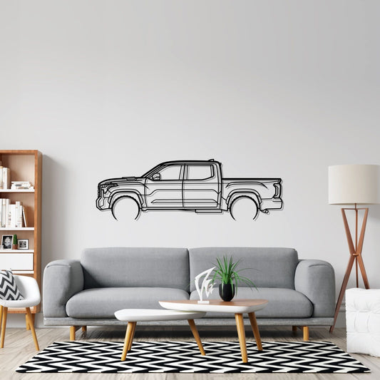 Toyota Tundra 2022 Metal Wall Art Car Silhouette | Personalized Car Gift For Men - PixelGears