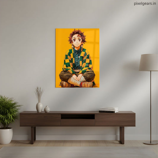 Tanjiro Kamado Aesthetic Metal Poster | Aesthetic Pop Art Wall Decor & Painting