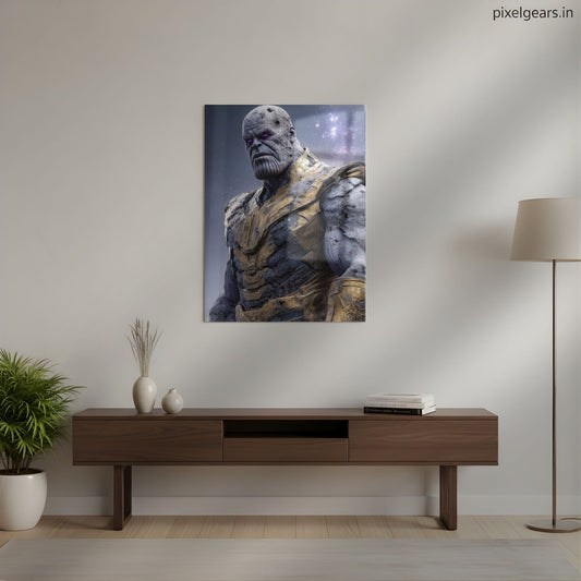 Thanos: The Final Word Metal Poster | Aesthetic Pop Art Wall Decor & Painting
