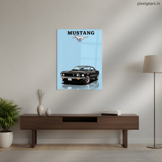 The Classic Mustang Metal Poster | Aesthetic Pop Art Wall Decor & Painting