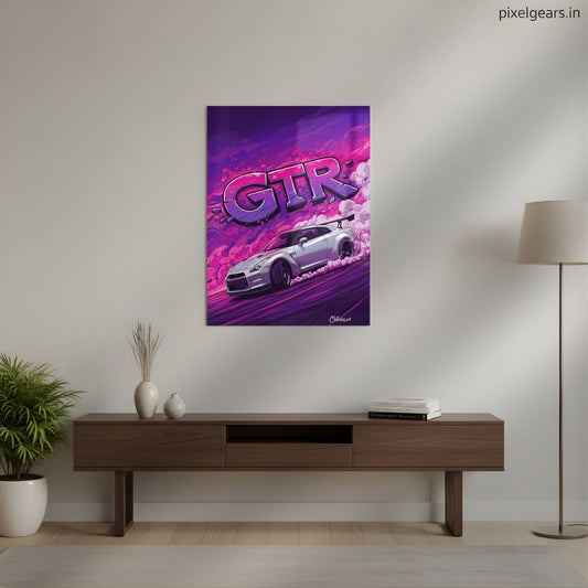 The GT-R Legend Metal Poster | Aesthetic Pop Art Wall Decor & Painting