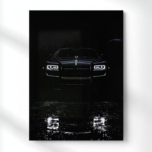 The Ghost's Dark Reflection Metal Poster | Aesthetic Pop Art Wall Decor & Painting