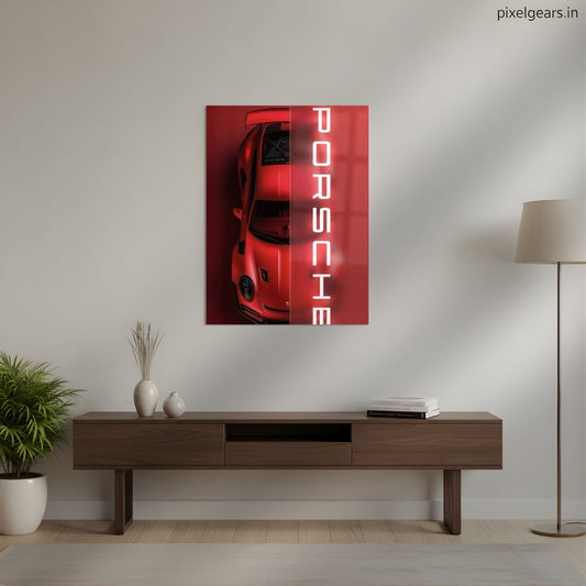 Iconic Porsche soul Metal Poster | Aesthetic Pop Art Wall Decor & Painting