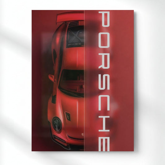 Iconic Porsche soul Metal Poster | Aesthetic Pop Art Wall Decor & Painting