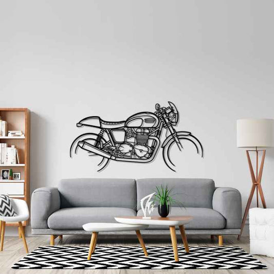 Thruxton 900 2013 Metal Wall Art Bike Silhouettes | Wall Decor | Gift For Men - Pixelgears