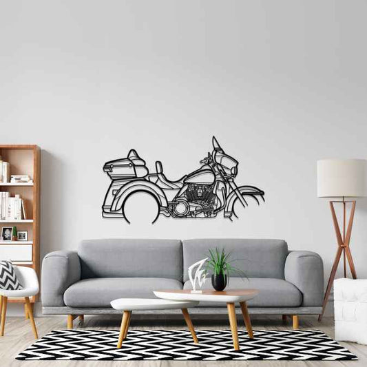 Tri Glide 2020 Metal Wall Art Bike Silhouettes | Wall Decor | Gift For Men - Pixelgears