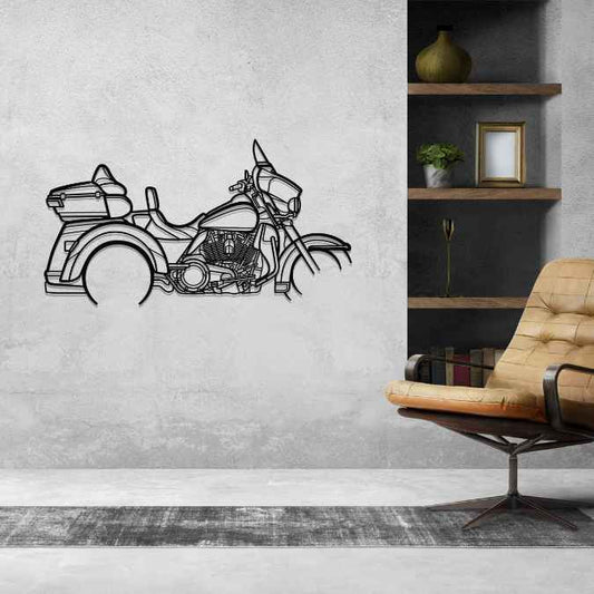 Tri Glide 2020 Metal Wall Art Bike Silhouettes | Wall Decor | Gift For Men - Pixelgears