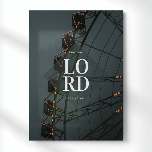 Trust The Lord Metal Poster | Aesthetic Pop Art Wall Decor & Painting