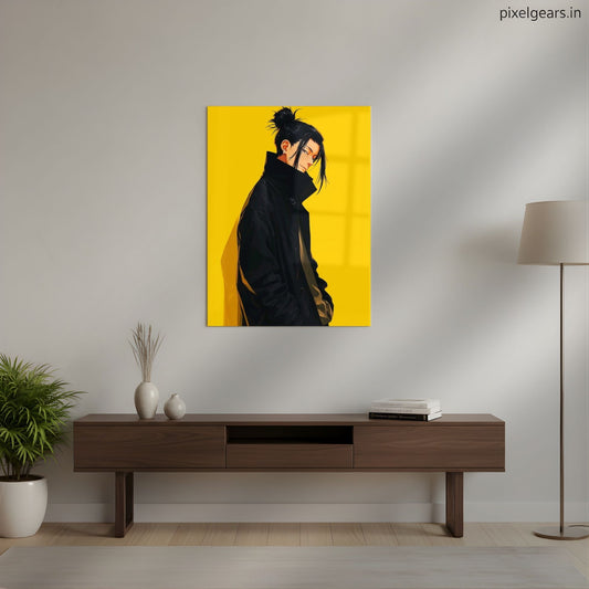 Urban Samurai Aesthetic Metal Poster | Aesthetic Pop Art Wall Decor & Painting