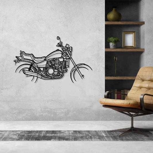 VF1100C 1984 Metal Wall Art Bike Silhouettes | Wall Decor | Gift For Men - Pixelgears