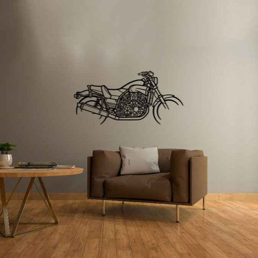 V Max 2004 Metal Wall Art Bike Silhouettes | Wall Decor | Gift For Men - Pixelgears