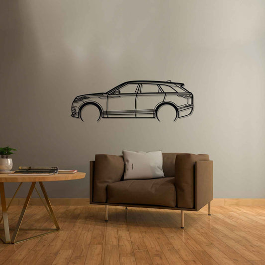 Range Rover Velar 2020 Metal Wall Art Car Silhouette | Personalized Car Gift For Men - PixelGears