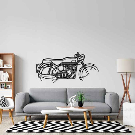 Venom 1969 Metal Wall Art Bike Silhouettes | Wall Decor | Gift For Men - Pixelgears