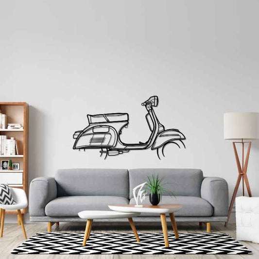 Vespa 1970 Metal Wall Art Bike Silhouettes | Wall Decor | Gift For Men - Pixelgears