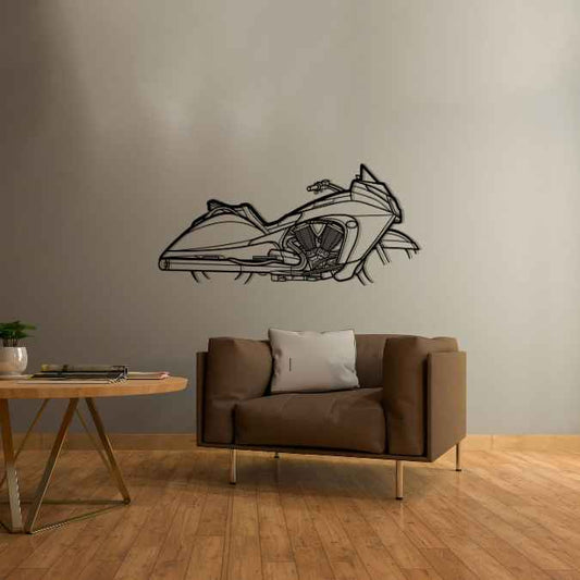 Vision 2010 Metal Wall Art Bike Silhouettes | Wall Decor | Gift For Men - Pixelgears