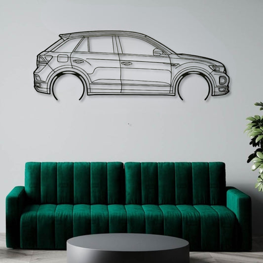 Volkswagen Taigun Metal Wall Art Car Silhouette | Personalized Car Gift For Men - PixelGears