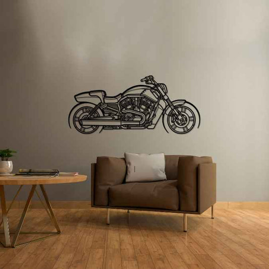 Vrod Muscle 2013 Metal Wall Art Bike Silhouettes | Wall Decor | Gift For Men - Pixelgears