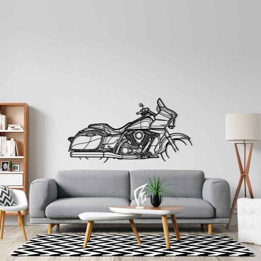 Vulcan Voyager 2014 Metal Wall Art Bike Silhouettes | Wall Decor | Gift For Men - Pixelgears